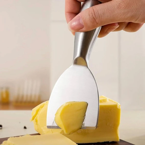 Inox Peynir Bıçağı Seti - Tereyağı Bıçağı Kahvaltı Seti Profesyonel Tasarım 304 Paslanmaz Çelik - Resim 4