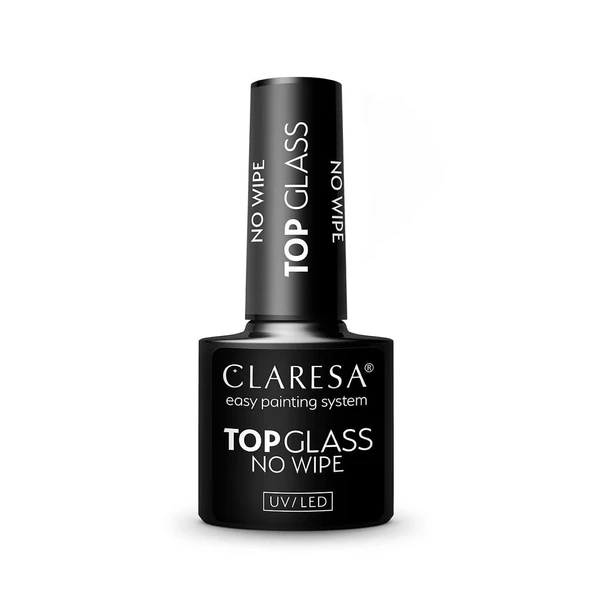Claresa Top Glass Parlak Top Coat Yapışkan Katsız 5gr ürün görseli