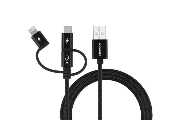 Momax Onelink 3'ü 1 Arada Kablo (1 Metre) - Resim 2