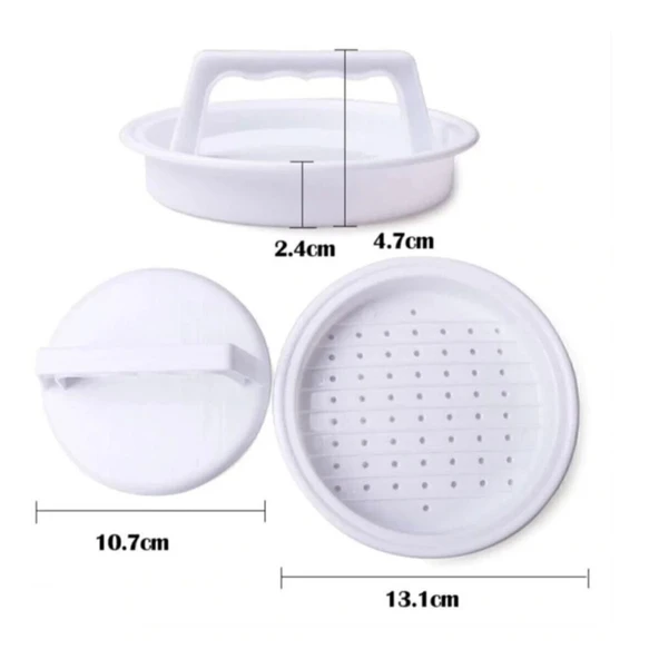 Plastik hamburger&köfte şekillendirici - Resim 2