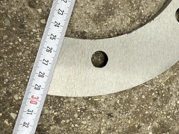 Mukavva ve Ambalaj Makinesi Endüstriyel Kesici Bıçak 29,5x5x1cm - Resim 3