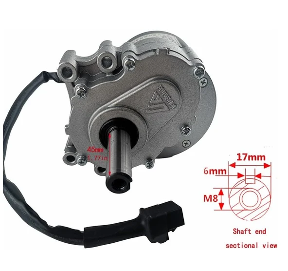 MY1016Z Elektrikli Sandalye Motoru 24V 250W - Resim 4