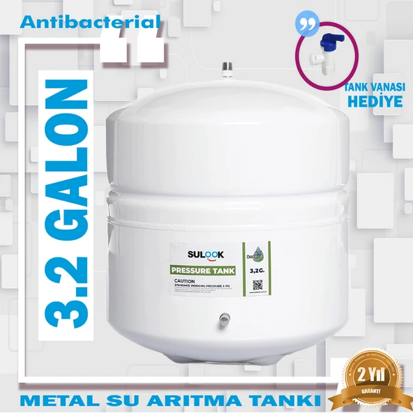 Su Arıtma Cihazı Genleşme Tankı 12 Litre (3.2 G) - Resim 4