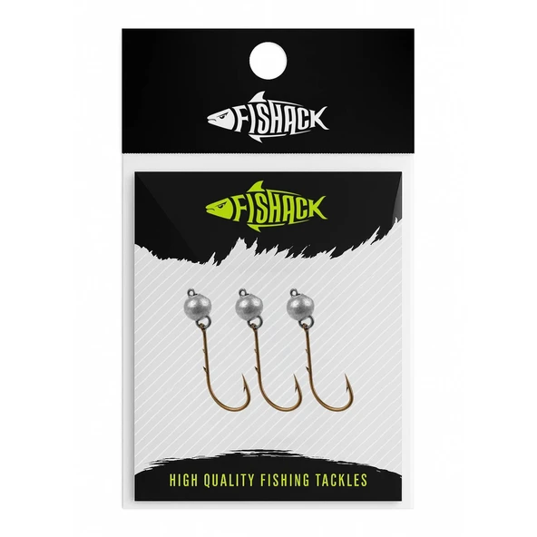 Mafsallı Jighead - Hareketli Kurşunlu İğne - Fishack - 5 Gram - 3'lü Paket - Resim 2