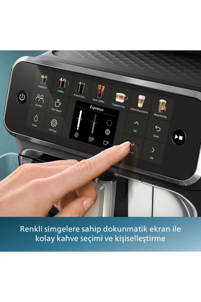 4400 Serisi LatteGo Tam Otomatik Espresso Makinesi, 12 Sıcak ve Soğuk İçecek, QuickStart, EP4446/70 - Resim 7