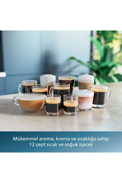 4400 Serisi LatteGo Tam Otomatik Espresso Makinesi, 12 Sıcak ve Soğuk İçecek, QuickStart, EP4446/70 - Resim 5