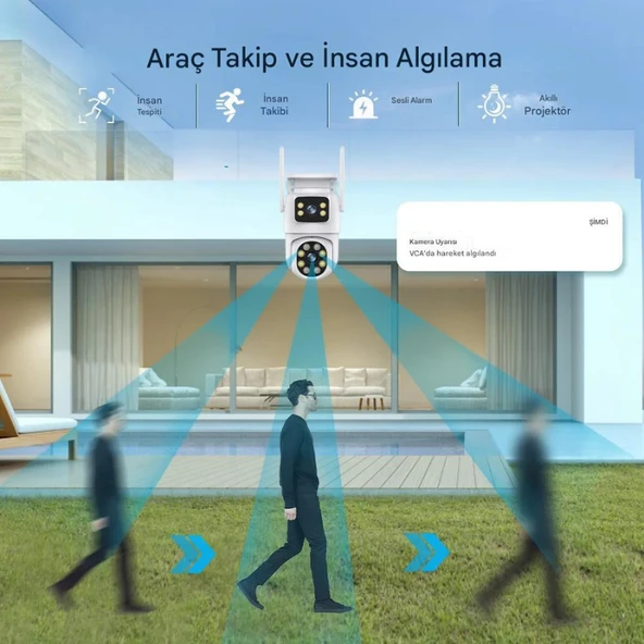 O-KM PRIME 10 Kameralı WİFİ Kablosuz Güvenlik Kamerası Seti NVR Kayıt Cihazı (256GB SSD Dahil) - Resim 7