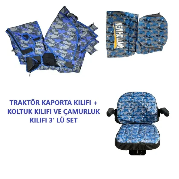New Holland TD 110 D Tarla Tipi Traktör Kılıfı Branda - Resim 2