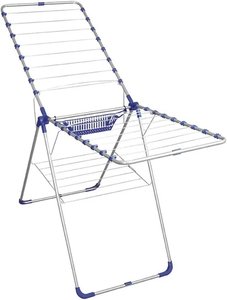 Lüx Mandal Sepetli Borulu Çamaşır Kurutmalık Çamaşır Askılığı ürün görseli