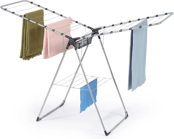 Homedora Metal Telli Çamaşır Kurutmalık Mandallıklı ürün görseli 1