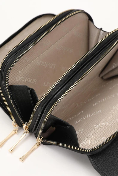 Siyah Zincir Askılı Kadın Çanta - 930143 - Resim 5