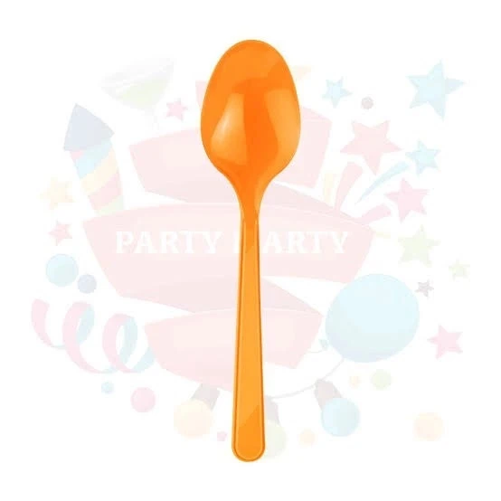 Nedi Plastik Kaşık 25"li Turuncu 74333 ürün görseli 1