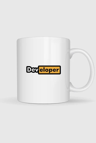 Developer Yazılımcı Baskılı Kupa Bardak ürün görseli