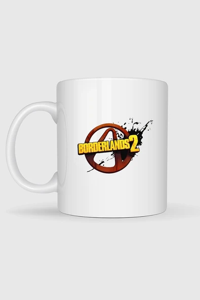 Borderlands 2 Logo Baskılı Kupa Bardak - Resim 2