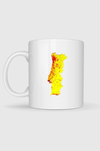 Portekiz İber Yarımadası Baskılı Kupa Bardak - Resim 2