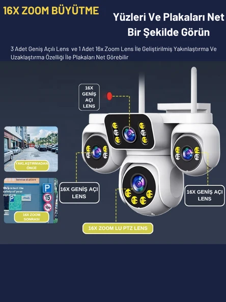 ST-RX OPTIMA 12 Kameralı WİFİ Kablosuz Güvenlik Kamerası Seti NVR Kayıt Cihazı (256GB SSD Dahil) - Resim 2