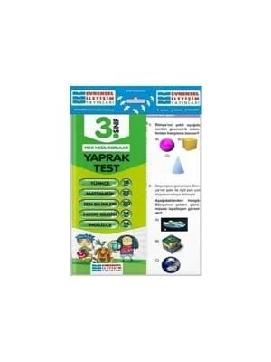 3.sınıf Tüm Dersler Yaprak Test 1920 - Evrensel İletişim Yayınları ürün görseli 1
