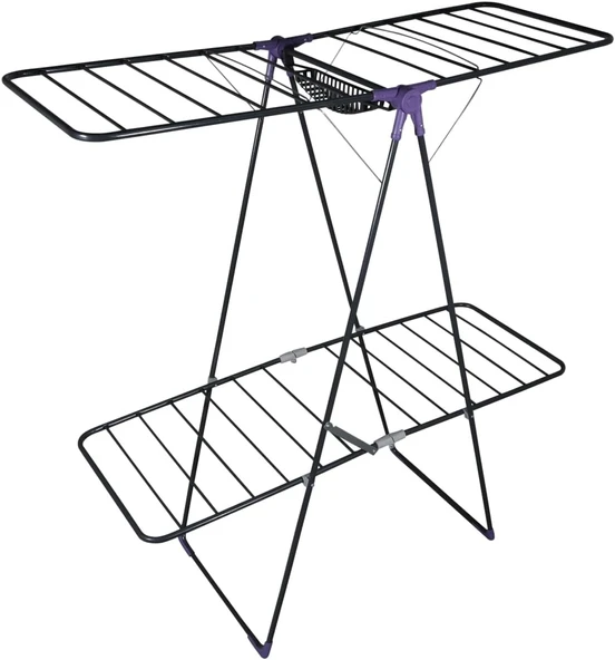Mavi İki Katlı Çamaşır Kurutmalık - İkiz Çamaşır Kurutma Askısı ürün görseli