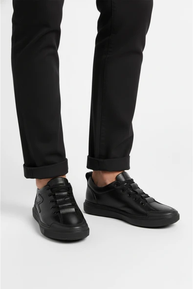 DeepSEA Erkek Hakiki Deri Ortopedik Taban Rahat Günlük Spor Ayakkabı Sneaker 2509965 - Resim 6