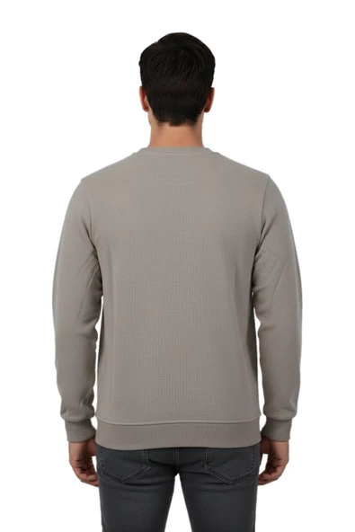 Erkek Sıfır Yaka Sweatshirt BGL-ST04863 - Resim 9