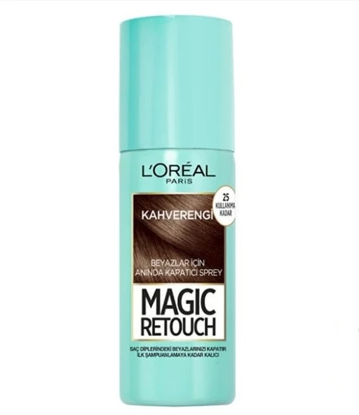 Loreal Paris Magic Retouch Beyazlar İçin Anında Kapatıcı Sprey Kahverengi 75 ML ürün görseli 1