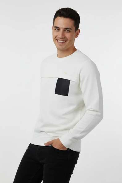 Erkek Mevsimlik Sıfır Yaka Sweatshirt BGL-ST04864 - Resim 10