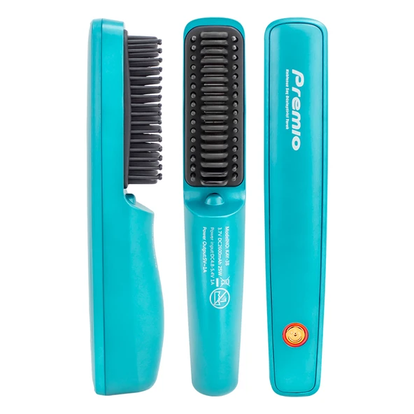 PREMIO KAY-38 ŞARJ GÖSTERGELİ KABLOSUZ TAŞINABİLİR SAÇ DÜZLEŞTİRİCİ TARAK (5358) - Resim 2