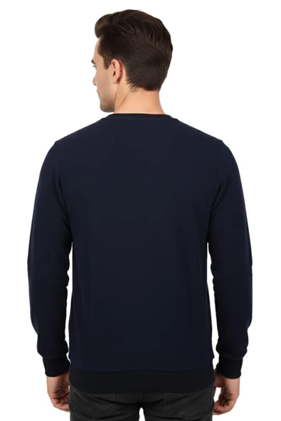 Erkek Sıfır Yaka Sweatshirt BGL-ST04863 - Resim 8