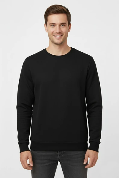 Erkek Sıfır Yaka Kazak Petek Örgü Klasik Kalıp 6635 BGL-ST04929 ürün görseli