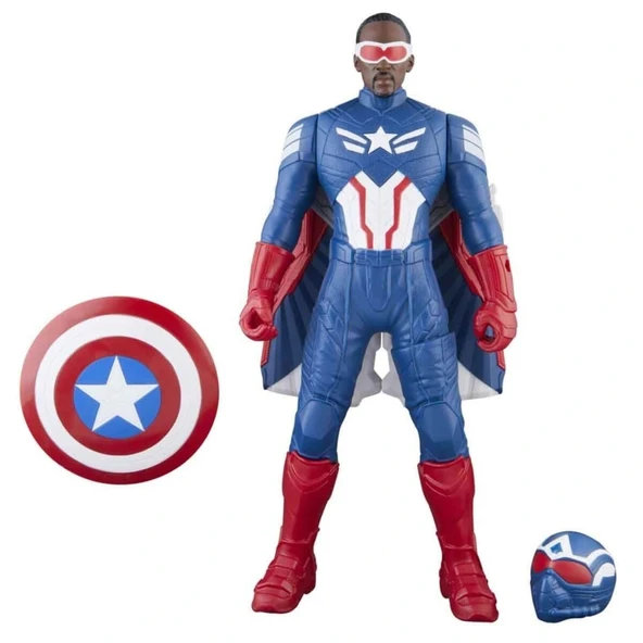 F9298 Captain America Brave New World Flight Mode Aksiyon Figürü 30 cm - Resim 4