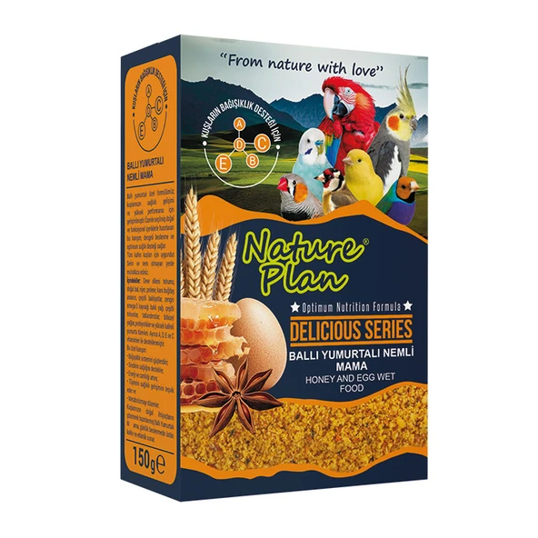 Nature Plan Ballı Yumurtalı Kuş Maması 150gr Skt:09/2027 ürün görseli