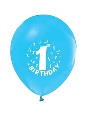 Nedi Party Marty Baskılı Balon 1 Yaş İyi Ki Doğdun Mavi 16"lı Pm-12158 ürün görseli 1