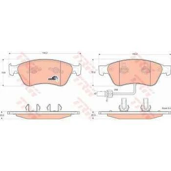 Vag On Fren Balatası Fisli Audı A8 Quattro 3,7 / 4,2 03> - Trw Gdb1553 - Resim 1