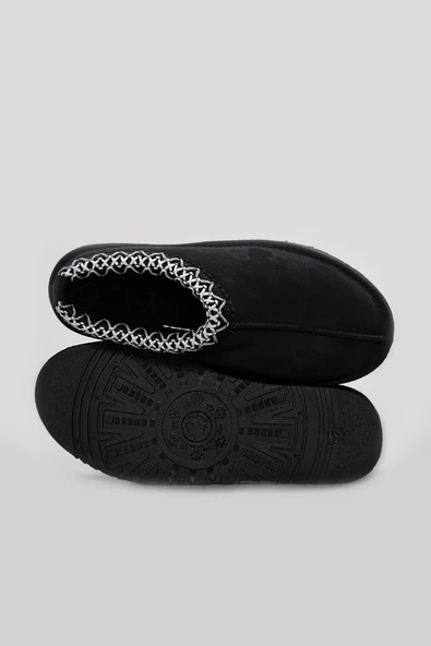 Hakiki Deri Kürklü  Kadın Sabo Terlik 046KZA605 - Resim 11