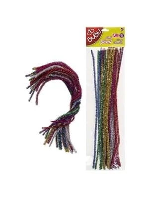 Bubu 30 Cm Simli Şönil Renkli 25"li Bu-bu00106 ürün görseli 1