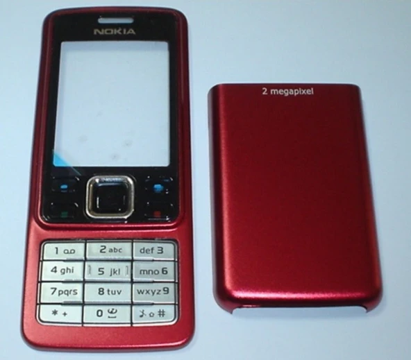 Nokia 6300 Kırmızı Telefon Kapağı (Metal) ürün görseli