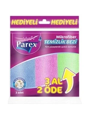 Parex Mikrofiber Temizlik Bezi 3 Lü 2107799-1 ürün görseli 1