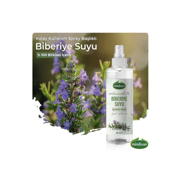 Biberiye Suyu Dökülme Karşıtı Ve Saç Uzamasında Etkili Sprey Şişe Saç Toniği Hızlı Uzama 250 ml ürün görseli 1