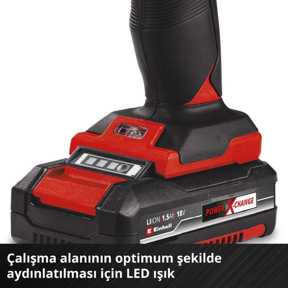 Akülü Vidalama TC-CD 18/35 Li-Solo Power X-Change (Li-Ion, 18 V, 550 dak.-1, 35 Nm, 10 mm mandren, akü ve şarj cihazı dahil değildir) - 4513927 - Resim 6