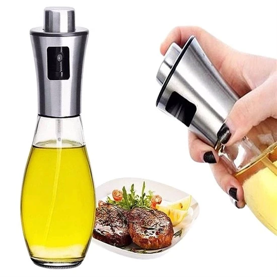 Çok Amaçlı Spreyli Sızdırmaz Cam Şişe Yağdanlık Limon Sirke Sos Püskürtücü Dağıtıcı Sprey (5365) ürün görseli 1