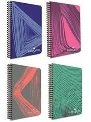 Faber Castell Waves A4 Pp Kapak Spiralli Defter Çizgili 80 Yp 5075000434 ürün görseli 1
