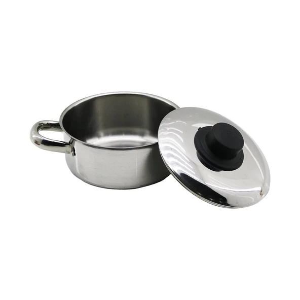 14CM   METAL KAPAK   MİNİ  ÇELİK TENCERE (5365) ürün görseli