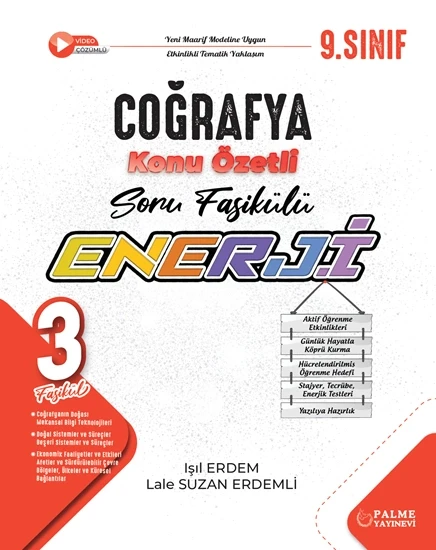 Palme 9 Enerji Coğrafya Konu Özetli Soru Fasükülleri 3 Fasükül ürün görseli 1