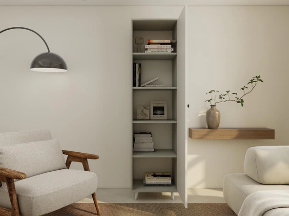 Harput Çok Amaçlı Tek Kapaklı Banyo Dolabı Külgri - Resim 3