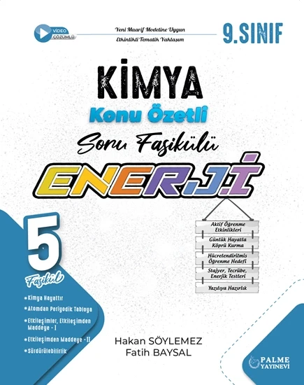 Palme 9 Enerji Kimya Konu Özetli Soru Fasükülleri 5 Fasikül ürün görseli