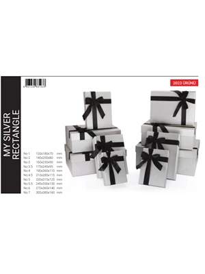 Gıpta My Silver Dikdörtgen Hediye Kutusu No:3.5 Bx1033 ürün görseli 1