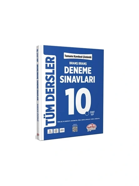 Editör Yayınları 10. Sınıf Tüm Dersler Branş Branş Deneme Sınavları ürün görseli 1
