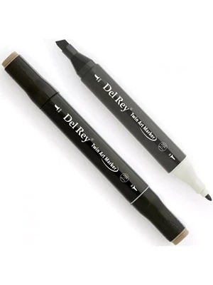 Del Rey Twin Çift Uçlu Marker Kalem Wg7 Warm Grey ürün görseli 1