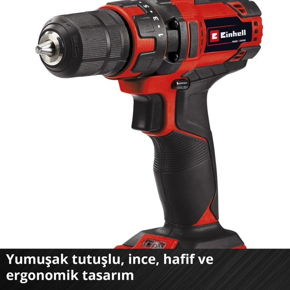 Akülü Vidalama TC-CD 18/35 Li-Solo Power X-Change (Li-Ion, 18 V, 550 dak.-1, 35 Nm, 10 mm mandren, akü ve şarj cihazı dahil değildir) - 4513927 - Resim 4