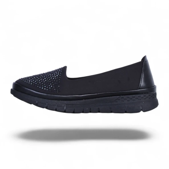 Wanetti 258 Siyah Kadı Babet Ayakkabı - Resim 3